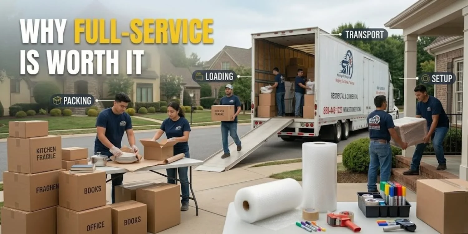 benefits of hiring a full service long distance moving team