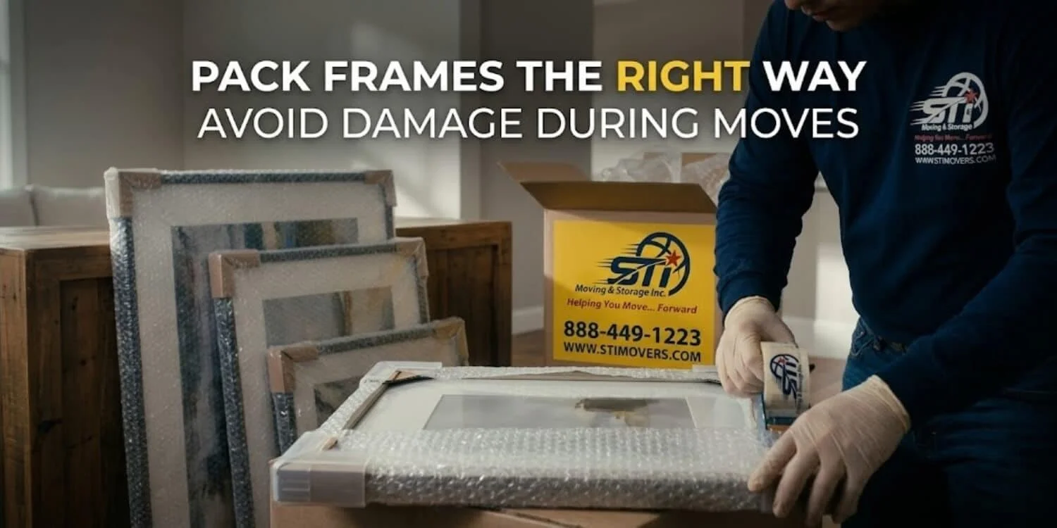 how to pack pictures for moving